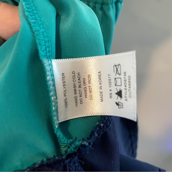 Soprano Retro Teal Navy Button Detail Dress Size Medium - Picture 4 of 6